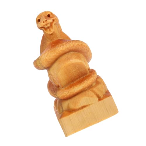 SOLUSTRE Holzschlange Figur Handgeschnitzt Große Schlangenstatue für Wohnkultur Realistische Simulation Schlange für Garten Kinderbildung Jahr der Schlange Ornament SOLUSTRE Holzschlange Figur Handgeschnitzt Große Schlangenstatue für Wohnkultur Realistische Simulation Schlange für Garten Kinderbildung Jahr der Schlange Ornament von SOLUSTRE