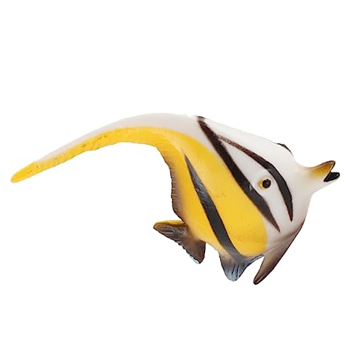 SOLUSTRE Imitierte Angelfisch Dekoration Realistisches Simulationsfischspielzeug aus Kunststoff für Aquarium und Pädagogisches für Kreative Fotografie Widerstandsfähig und Langlebig von SOLUSTRE