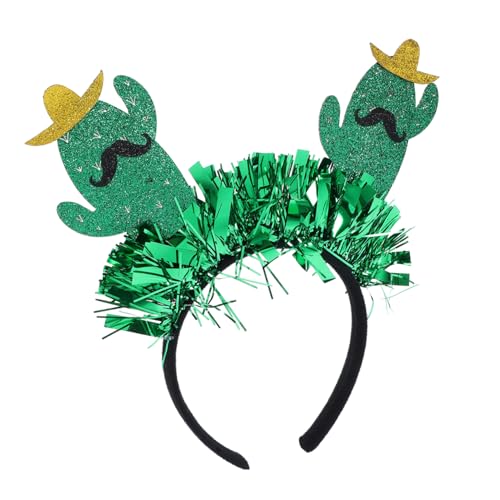 SOLUSTRE Kaktusstirnband Pinata Kostümstirnband mexikanische Sombrero-Stirnbänder Partystirnband Stirnband im Kaktus-Stil Chili-Stirnband kultureller Kopfschmuck Haarband Stoff Grün SOLUSTRE Kaktusstirnband Pinata Kostümstirnband mexikanische Sombrero-Stirnbänder Partystirnband Stirnband im Kaktus-Stil Chili-Stirnband kultureller Kopfschmuck Haarband Stoff Grün von SOLUSTRE