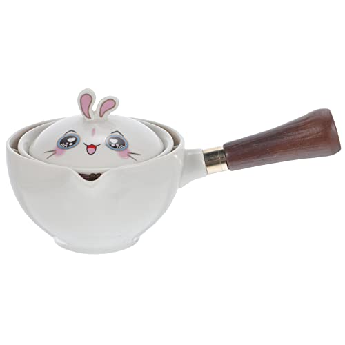 SOLUSTRE Kanne mit Seitengriff aus Keramik Teetasse Teelicht dekorativ Teespender Teegeschirr Kaffee Wasserkocher kaffeepadmaschine Haushaltsteekanne Filterkessel Keramiktopf hölzern Weiß SOLUSTRE Kanne mit Seitengriff aus Keramik Teetasse Teelicht dekorativ Teespender Teegeschirr Kaffee Wasserkocher kaffeepadmaschine Haushaltsteekanne Filterkessel Keramiktopf hölzern Weiß von SOLUSTRE