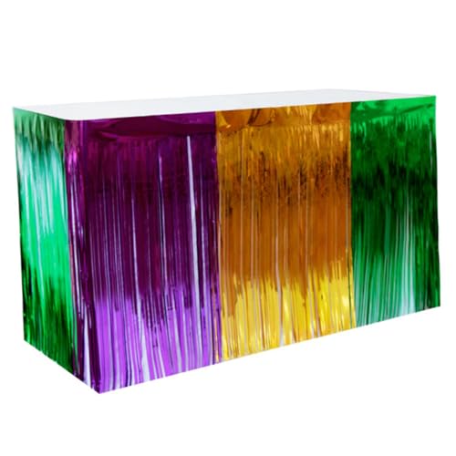 SOLUSTRE Festliche Tischskirt Glitzerndem Material Dekoration Für Hochzeiten Partys Und Tischverkleidung Für Stilvolles von SOLUSTRE