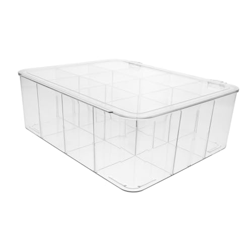 SOLUSTRE Kartenhalter Aufbewahrungsbox mit Fächern Transparenter Organizer für Visitenkarten Kreditkarten und Spielkarten Abnehmbarer Trennwände Stabil und Langlebig für Büro und Zuhause SOLUSTRE Kartenhalter Aufbewahrungsbox mit Fächern Transparenter Organizer für Visitenkarten Kreditkarten und Spielkarten Abnehmbarer Trennwände Stabil und Langlebig für Büro und Zuhause von SOLUSTRE