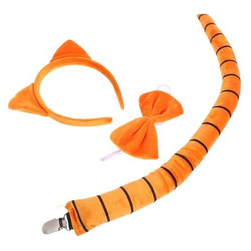 SOLUSTRE Katzenkostüm Set mit Weichem Katzenohren Haarreif und Dekorativem Katzenschwanz Bequemes Tierkostüm für Halloween Partys Bühnenauftritte und Cosplay Passend für Mädchen SOLUSTRE Katzenkostüm Set mit Weichem Katzenohren Haarreif und Dekorativem Katzenschwanz Bequemes Tierkostüm für Halloween Partys Bühnenauftritte und Cosplay Passend für Mädchen von SOLUSTRE