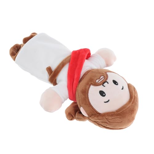 SOLUSTRE Komfortpuppe gefüllter Eselplüschspielzeug Jesus Plüschpuppe Jesus-Puppe Gefüllte Jesus-Plüschpuppe christliches Jesus-Plüschtiere Jesus Zeug PP Baumwolle von SOLUSTRE