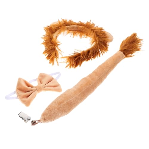 SOLUSTRE Kostüm Stirnband mit Plüschohren Abnehmbarer Kuscheliges Fliegen accessoire für Fasching Halloween und Karneval von SOLUSTRE