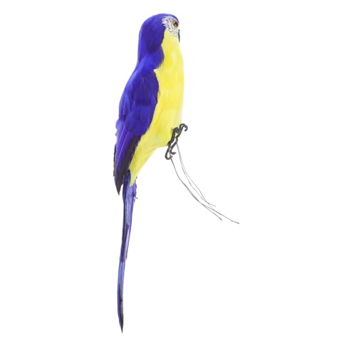 SOLUSTRE Künstlicher Papagei mit Lebensechten Federn Wetterfeste Dekofigur für Garten und Terrasse Farbintensive Outdoor Parrot Dekoration Pflegeleichtes Vogelmodell für und Party von SOLUSTRE