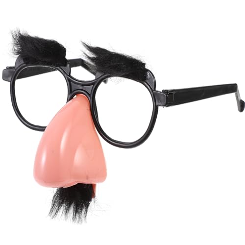 SOLUSTRE Lustige Brille Mit Großer Nase – Halloween-Brille Mit Nase Augenbrauen Und Bart Neuartiges Kostüm 4. 72 Zoll Große Brille Für Cosplay-Requisiten Für Alte Männer von SOLUSTRE