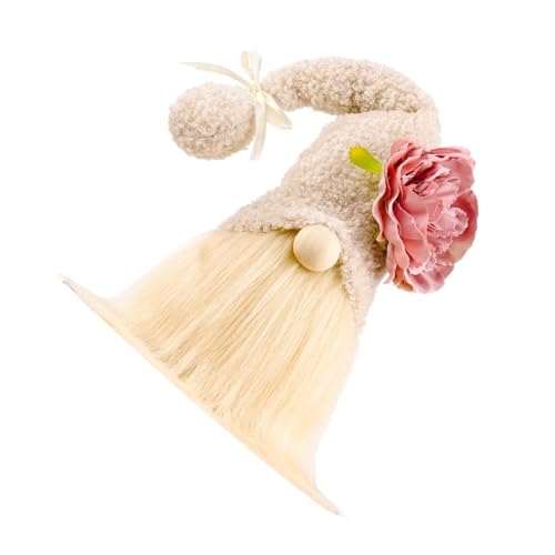 SOLUSTRE Nelkenpuppe Kreative Puppe Vorhanden Gnom Puppe Muttertagsgeschenk Puppe Haushaltspuppendekor Zum Muttertag Dekorative Wichtelpuppe Stoff von SOLUSTRE