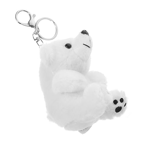 SOLUSTRE Niedlicher Plüsch Schlüsselanhänger Bär Kuschelweicher Anhänger Dekorativer Rucksack und Taschenanhänger Leichter Multifunktional als und Partydeko von SOLUSTRE