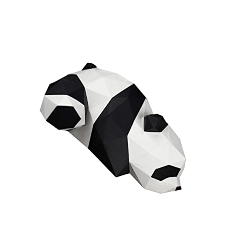 SOLUSTRE Panda Papiermodell DIY Geometrisches Origami Deko Ornament aus Hochwertigem Papier Einfache Montage Wand und Raumdekoration für Erwachsene und Feste von SOLUSTRE
