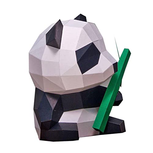 SOLUSTRE Papiermodell Panda DIY Origami Tier Modell für Einfach zu Falten kein Schneiden Erforderlich Fördert Konzentration und Kreativität für Bastelprojekte zu Hause Schule SOLUSTRE Papiermodell Panda DIY Origami Tier Modell für Einfach zu Falten kein Schneiden Erforderlich Fördert Konzentration und Kreativität für Bastelprojekte zu Hause Schule von SOLUSTRE
