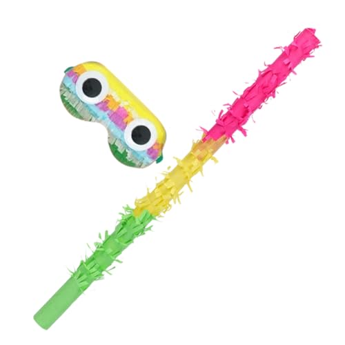 SOLUSTRE Party Piñata Stick und Augenbinde für Geburtstag und Festival Leichtes Tragbares Pinata Spielzubehör für Erwachsene Fiesta Party Favor Dekoration SOLUSTRE Party Piñata Stick und Augenbinde für Geburtstag und Festival Leichtes Tragbares Pinata Spielzubehör für Erwachsene Fiesta Party Favor Dekoration von SOLUSTRE