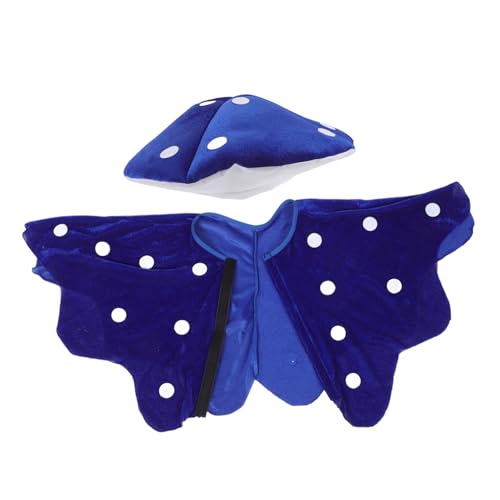 SOLUSTRE Pilz Kostümset mit Hut und Cape Verspieltes Cosplay Outfit für Erwachsene und Bequemes Material Vielseitig Kombinierbar für Bühnenauftritte Festivalkostüm Party und Rollenspiele von SOLUSTRE