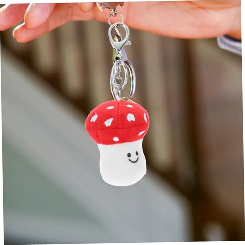 SOLUSTRE Pilz Schlüsselanhänger Aus Plüsch Cartoon Design Hänge Ornament Für Schlüssel Rucksack Handtasche Schmuck Charms SOLUSTRE Pilz Schlüsselanhänger Aus Plüsch Cartoon Design Hänge Ornament Für Schlüssel Rucksack Handtasche Schmuck Charms von SOLUSTRE