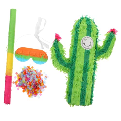 SOLUSTRE Pinata Kaktusform Kreative Geburtstagsparty Dekoration Robust und Interaktiv Für Kindergeburtstag und Eventspaß Süßigkeiten für Jungen und Mädchen Zufällige Farbe Zufällige Farbe von SOLUSTRE