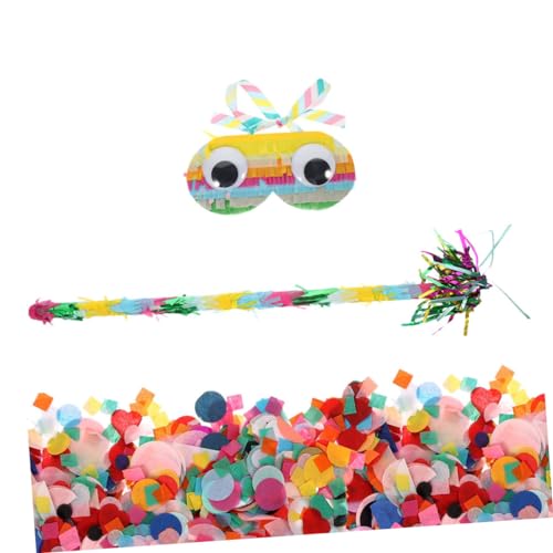 SOLUSTRE Pinata Spielset mit Augenmaske und Leichtem Buntes Konfetti für Kindergeburtstag und Partyspaß Einfache Handhabung Tragbar und Platzsparend SOLUSTRE Pinata Spielset mit Augenmaske und Leichtem Buntes Konfetti für Kindergeburtstag und Partyspaß Einfache Handhabung Tragbar und Platzsparend von SOLUSTRE