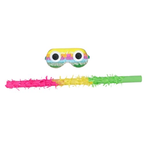 SOLUSTRE Pinata mit Robustem und Augenbinde Bunte Partyspiel Ausstattung für Geburtstag Karneval und Erwachsenenfeier Leicht und Griffig für Klassische Pinata Spiele SOLUSTRE Pinata mit Robustem und Augenbinde Bunte Partyspiel Ausstattung für Geburtstag Karneval und Erwachsenenfeier Leicht und Griffig für Klassische Pinata Spiele von SOLUSTRE