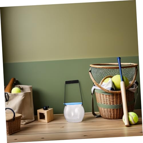 SOLUSTRE Plastikfischglas Mit Deckel Transparentes Plastikfischbecken Runde Blumenvase Tragbares Fischglas Für Kleine Meerestiere Und Aufbewahrung von SOLUSTRE