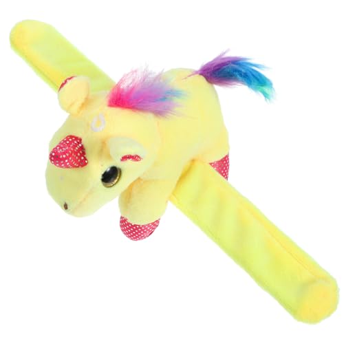 SOLUSTRE Plüsch Einhorn Slap Bracelet Flauschige Partyarmbänder für Kuscheltier Design Bequem und Langlebig als oder Partydekoration von SOLUSTRE