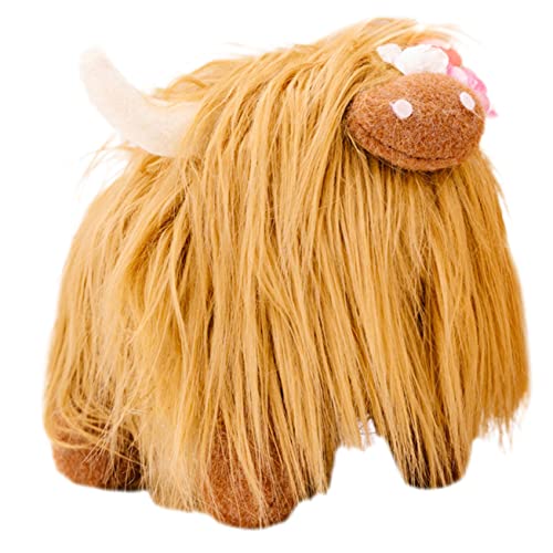 SOLUSTRE Plüsch Hochlandkuh Kuscheltier Weiches Waschbares Stofftier mit Detailreicher Lebensechter Gestaltung Dekoratives Kuhspielzeug für Mädchen Braunes Highland Cow Plüschtier SOLUSTRE Plüsch Hochlandkuh Kuscheltier Weiches Waschbares Stofftier mit Detailreicher Lebensechter Gestaltung Dekoratives Kuhspielzeug für Mädchen Braunes Highland Cow Plüschtier von SOLUSTRE