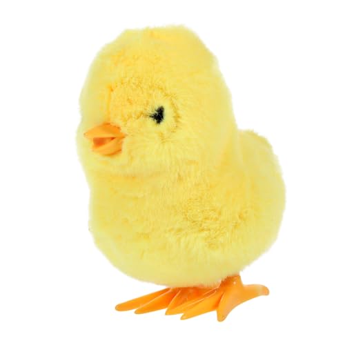 SOLUSTRE Plüsch Hühner Aufzieh Huhn mit Uhrwerk Springendes Küken Lustiges für Partys und Bauernhofspielzeug Fördert Kreativität und Geschicklichkeit von SOLUSTRE