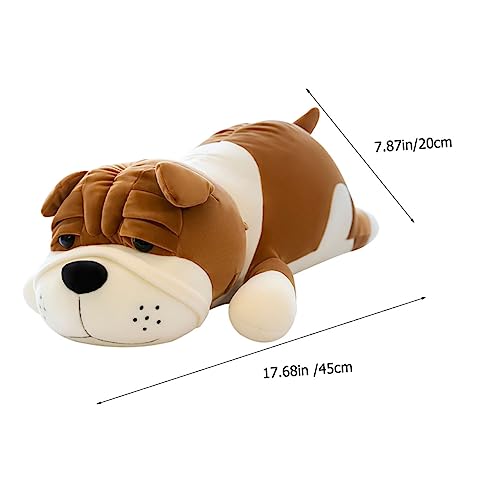 SOLUSTRE Plüsch Welpen Kissen Kuscheliges Weiches Stofftier Schmusepuppe für Niedliches Hundekissen als Heimdekoration und Geschenkidee von SOLUSTRE