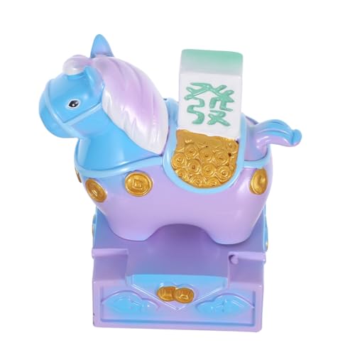 SOLUSTRE Resin Pferdestatue Stempel Figur Chinesisches Tierkreiszeichen Dekoration für Wohnzimmer Büro Schreibtisch Vielseitige Gestaltung Design Geschenkidee für Jahr des Pferdes von SOLUSTRE