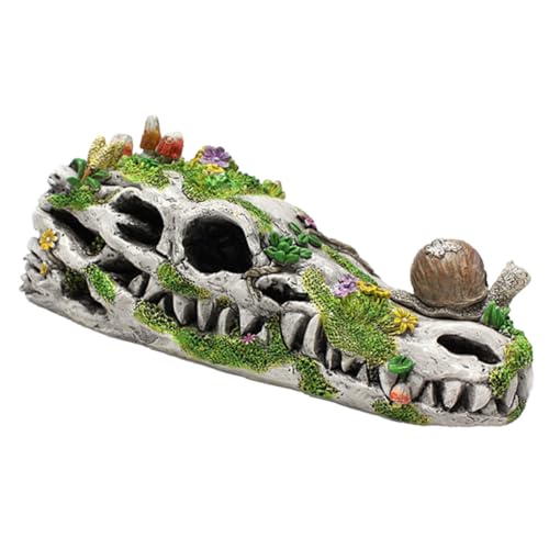 SOLUSTRE Resin Schnecken Dinosaurier Schädel Gartendeko Figur Wetterfest Langlebig Originelles Gartenornament für Terrasse Balkon und Innenräume Detailreiches Design SOLUSTRE Resin Schnecken Dinosaurier Schädel Gartendeko Figur Wetterfest Langlebig Originelles Gartenornament für Terrasse Balkon und Innenräume Detailreiches Design von SOLUSTRE