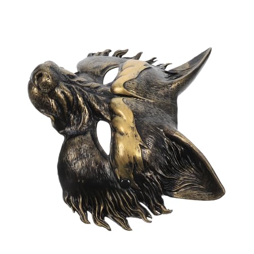 SOLUSTRE Retro Wolf Maske Maskerade Masken Tierkopfmaske Maskerade Maske Männer Halloween Halbgesichtsmaske Tiermaske Halloween-kostüme Für Männer Renaissance-maske Halbmaske Schaum Golden SOLUSTRE Retro Wolf Maske Maskerade Masken Tierkopfmaske Maskerade Maske Männer Halloween Halbgesichtsmaske Tiermaske Halloween-kostüme Für Männer Renaissance-maske Halbmaske Schaum Golden von SOLUSTRE