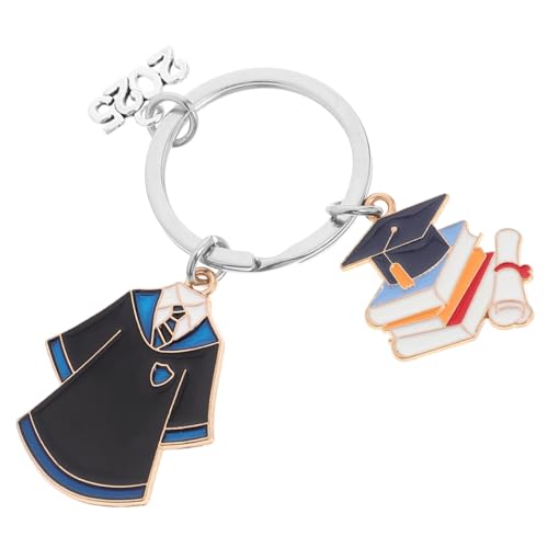 SOLUSTRE Schlüsselkette 2025 Abschlussschlüsselungsabschlussgeschenk Für Zinklegierung Key Ring College High School Absolventen Graduierung Schlüsselbund Für Taschen Und von SOLUSTRE