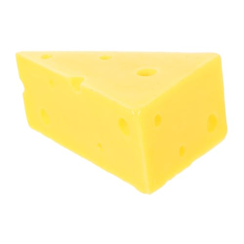 SOLUSTRE Simulationskäsemodell realistisch simulierter Käse Anzeige gefälschte Käserequisiten Käsedekorationen Käsemodelle Simulation Mini-Modell Simulation von Käseornamenten Harz Gelb von SOLUSTRE