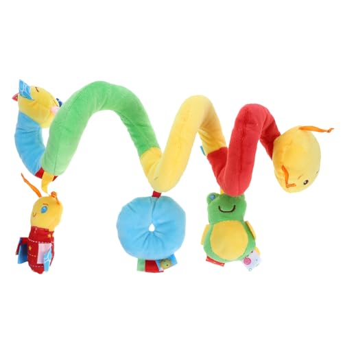 SOLUSTRE Spiralförmiges Kinderwagen-Spielzeug für Kinderbetten – Multifunktionale Kinderwagen-hängerasseln mit Klingel, Autositz-Spielzeug, Samtstoff, Mehrfarbig, 19,68 Zoll SOLUSTRE Spiralförmiges Kinderwagen-Spielzeug für Kinderbetten – Multifunktionale Kinderwagen-hängerasseln mit Klingel, Autositz-Spielzeug, Samtstoff, Mehrfarbig, 19,68 Zoll von SOLUSTRE