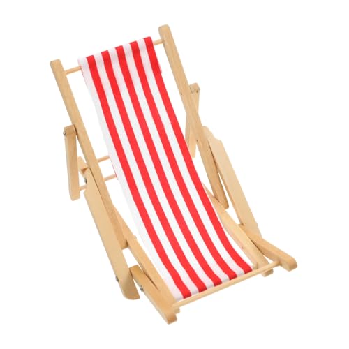 SOLUSTRE Strandkorb Miniatur Seltsam Einhorn Höhentabelle Für Dinosaurier-partydekorationen Stranddekor Für Badezimmer Nachkommen Kindergarten Schall- Rot Holz von SOLUSTRE