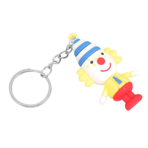 SOLUSTRE Süßer Clown Schlüsselanhänger Accessoire für Taschen Schlüssel als Party Dekoration oder für Karneval Mottopartys Leicht Langlebig von SOLUSTRE