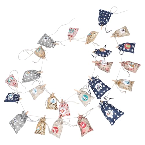 SOLUSTRE Teiliges Weihnachts Countdown Robuste Nummerierte Jutebeutel mit Zugband Wiederverwendbare Kleine Geschenktüten für Adventskalender Partygeschenke und Festliche Dekorationen SOLUSTRE Teiliges Weihnachts Countdown Robuste Nummerierte Jutebeutel mit Zugband Wiederverwendbare Kleine Geschenktüten für Adventskalender Partygeschenke und Festliche Dekorationen von SOLUSTRE
