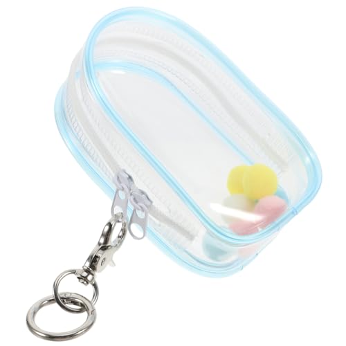 SOLUSTRE Transparente Sammeltasche mit Reißverschluss für Mini Figuren Staubdichte Aufbewahrungstasche Tragbarer Organizer für Figuren und Puppen Multifunktionale Schutztasche für Sammler von SOLUSTRE