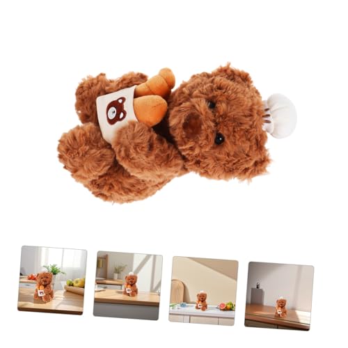 SOLUSTRE Weicher Lebensechter Küchenbär Plüschpuppe Großes Niedliches Kuscheltier für Schlafzimmer und als Dekoration für Erwachsene von SOLUSTRE