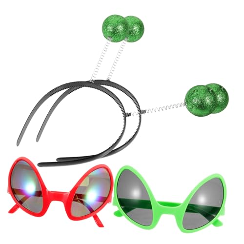 SOLUSTRE Witziges Teiliges Party mit Robusten Abs Sonnenbrillen und Haarreifen Dekorative Kostüm Accessoires für Cosplay Straßenfeste und Outdoor Events Unisex und Bequem Tragbar SOLUSTRE Witziges Teiliges Party mit Robusten Abs Sonnenbrillen und Haarreifen Dekorative Kostüm Accessoires für Cosplay Straßenfeste und Outdoor Events Unisex und Bequem Tragbar von SOLUSTRE