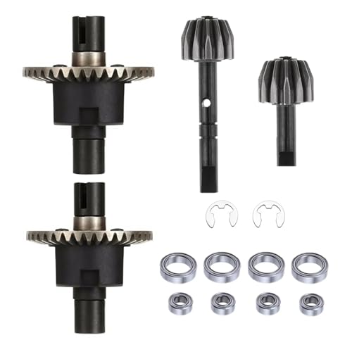 1/10 RC Auto Metall Vorne und Hinten Differential Getriebe Kit for HSP 94123 94166 1/10 RC Auto Zubehör Ersatz Modifizierte Teil von SONHWNGE