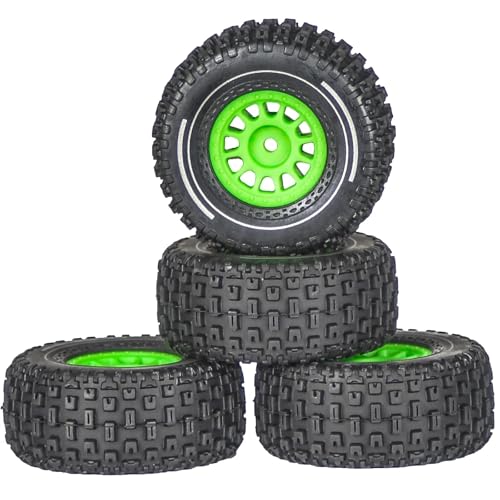 1/14 for ARR-MA for Mojave GROM 4x4 RC Truck Teile - Wüsten-Offroad-Räder und Upgrades for kleine Smart RC Trucks(Green) von SONHWNGE