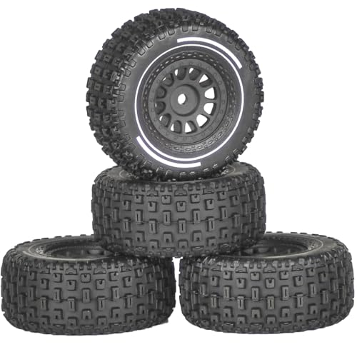 1/14 for ARR-MA for Mojave GROM 4x4 RC Truck Teile - Wüsten-Offroad-Räder und Upgrades for kleine Smart RC Trucks(Zwart) von SONHWNGE