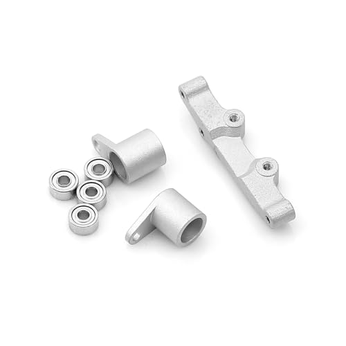 1 Set Aluminium Legierung 7075 Lenkung Set for LO-SI 1/24 for Micro-B 2WD Buggy RTR-LOS00007(Silver) von SONHWNGE