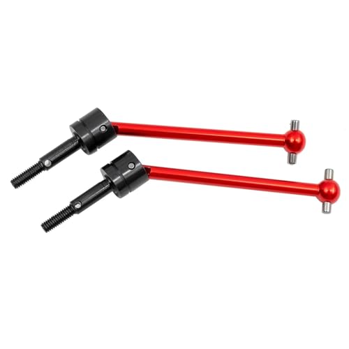 2 Stück Ersatz TT02B TT-02B DT02 DT03 DF02 Metall-Universalantriebswelle CVD (64 mm) for Tam-iya RC-Auto-Upgrade-Teile, rot von SONHWNGE