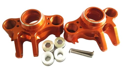 2 stücke Aluminium Achse Träger Links + Rechts for E-REVO 2,0 VXL 8635 for Trax-xas 86086-4(Orange) von SONHWNGE