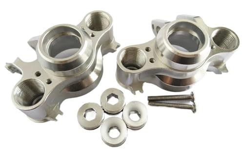 2 stücke Aluminium Achse Träger Links + Rechts for E-REVO 2,0 VXL 8635 for Trax-xas 86086-4(Silver) von SONHWNGE