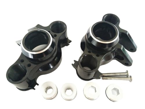 2 stücke Aluminium Achse Träger Links + Rechts for E-REVO 2,0 VXL 8635 for Trax-xas 86086-4(Zwart) von SONHWNGE