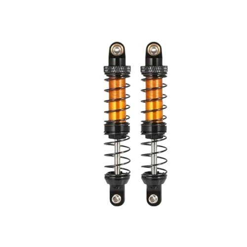 2-teiliger Metall-Stoßdämpfer, Öldämpfer, passend for 1/10 ferngesteuerte Raupenfahrzeuge, for Axial SCX10 90046 AXI03007 TRX4 TRX6, Upgrade-Teile(Black 80mm) von SONHWNGE
