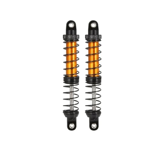 2-teiliger Metall-Stoßdämpfer, Öldämpfer, passend for 1/10 ferngesteuerte Raupenfahrzeuge, for Axial SCX10 90046 AXI03007 TRX4 TRX6, Upgrade-Teile(Black 90mm) von SONHWNGE