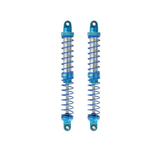 2-teiliger Metall-Stoßdämpfer, Öldämpfer, passend for 1/10 ferngesteuerte Raupenfahrzeuge, for Axial SCX10 90046 AXI03007 TRX4 TRX6, Upgrade-Teile(Blue 120mm) von SONHWNGE