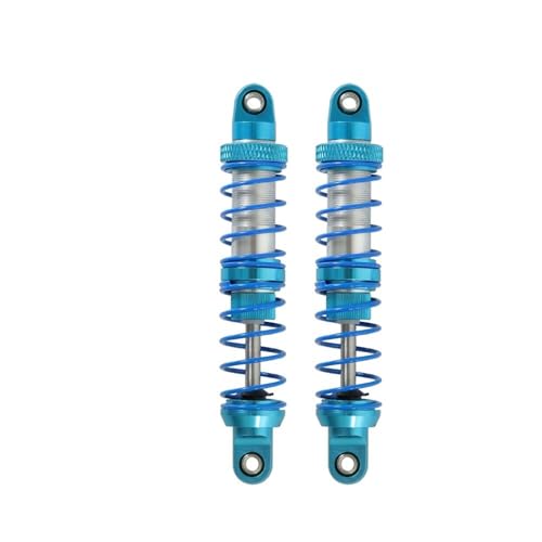 2-teiliger Metall-Stoßdämpfer, Öldämpfer, passend for 1/10 ferngesteuerte Raupenfahrzeuge, for Axial SCX10 90046 AXI03007 TRX4 TRX6, Upgrade-Teile(Blue 80mm) von SONHWNGE